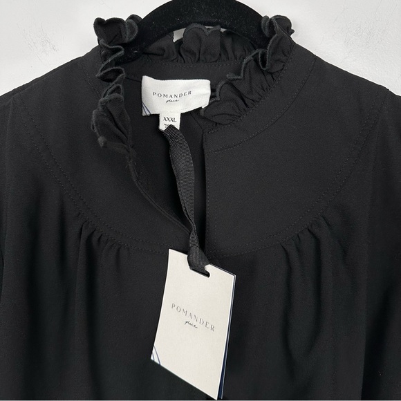 POMANDER PLACE Black Selena Blouse - Picture 9 of 11